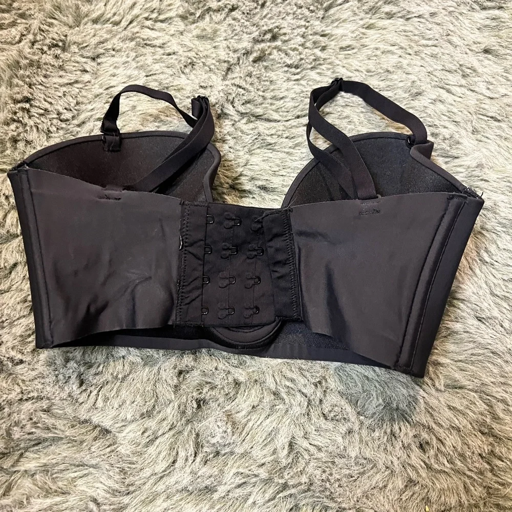 SKIMS Deep Plunge Bra XXS Black - Picture 6 of 8
